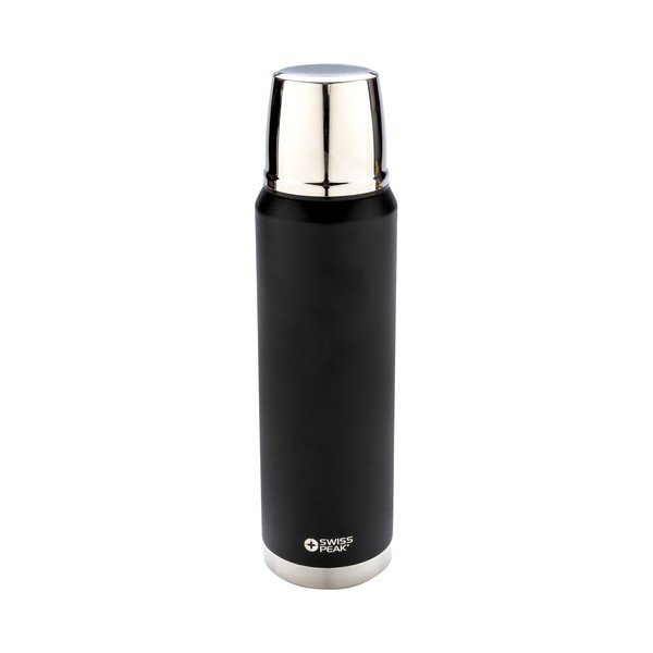 Sticlă termos din oțel inoxidabil Swiss Peak, 1l, negru-image-3