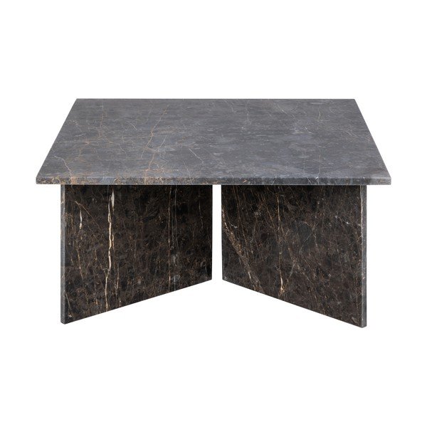 Măsuță de cafea neagră din marmură 90x90 cm Vega – Actona-image-2