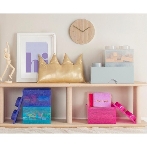 Cutie de depozitare pentru copii albastru-deschis din plastic 25x25x18 cm – LEGO®-image-4