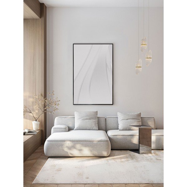Lustră alămie LED cu intensitate reglabilă din metal cu abajur din sticlă ø 32 cm Lucien – Nova Luce-image-1