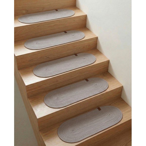 Covorașe pentru scări taupe 16 buc. 25x65 cm Milo – Vitaus-image-1