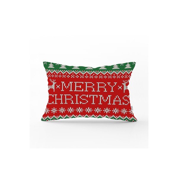 Față de pernă cu model de Crăciun Minimalist Cushion Covers Christmas, 35 x 55 cm
