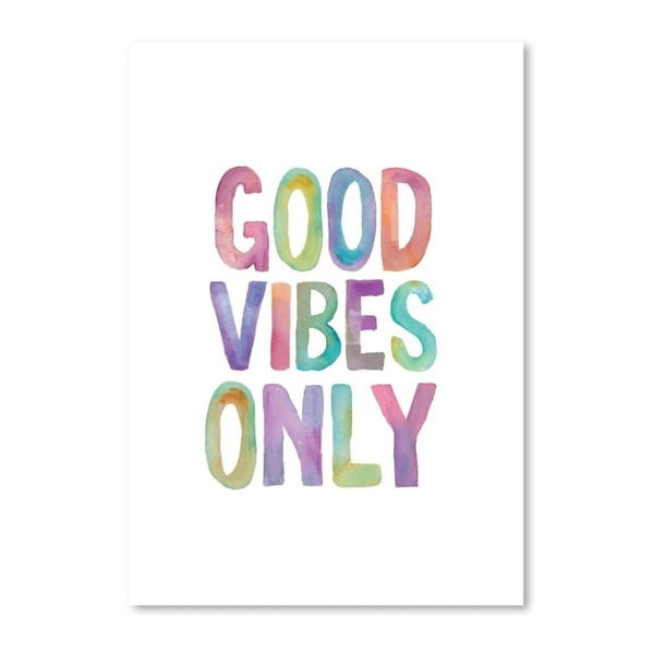 Poster Americanflat Positive Vibes, 42 x 30 cm
