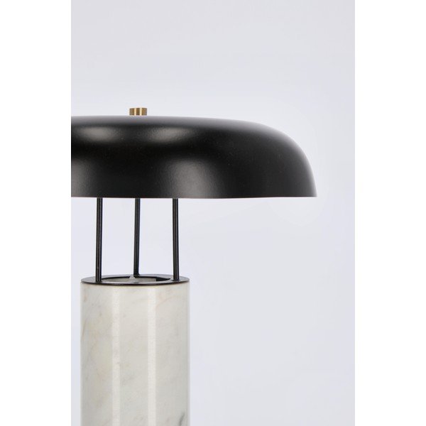 Veioză alb-negru din marmură cu abajur din metal (înălțime 33 cm) Kaithal – Bizzotto-image-4
