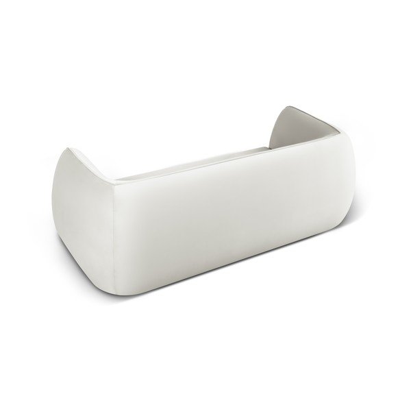 Canapea bej cu tapițerie din catifea 225 cm Lando – Micadoni Home-image-3
