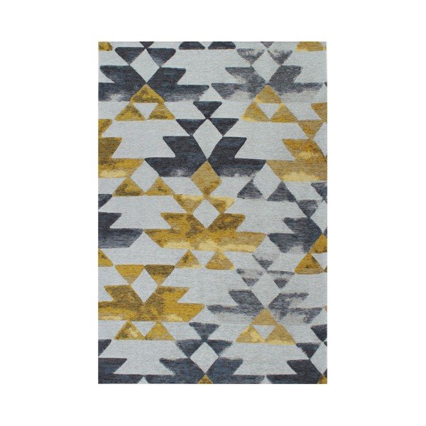 Covor Tria Grey/Yellow, 160 x 230 cm