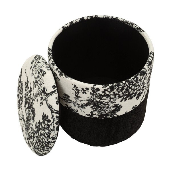 Puf alb-negru Oriental Style – Mauro Ferretti-image-2