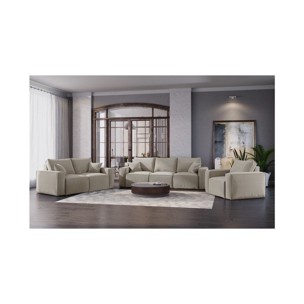 Canapea Cosmopolitan Design Miami, bej, 245 cm-image-4