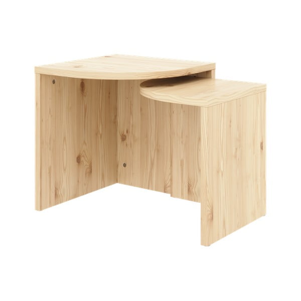 Măsuțe de cafea în culoare naturală 2 buc. din lemn de pin Combine – Karup Design