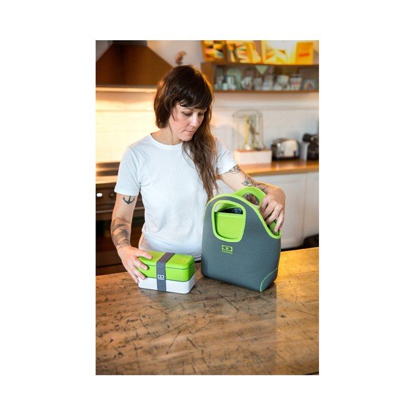 Geanta pentru gustare Monbento Grey / Green -image-2