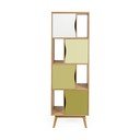 Bibliotecă Woodman Avon Narrow Olive, verde