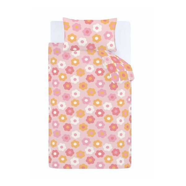 Lenjerie de pat pentru copii pentru pat de o persoană 135x200 cm Retro Daisy – Catherine Lansfield-image-2