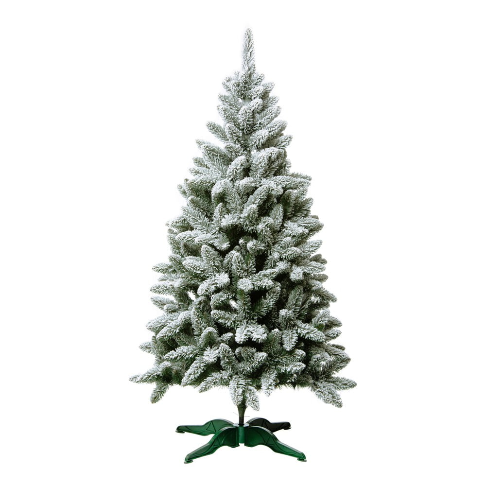 Brad artificial de Crăciun Dakls, înălțime 100 cm, verde-alb