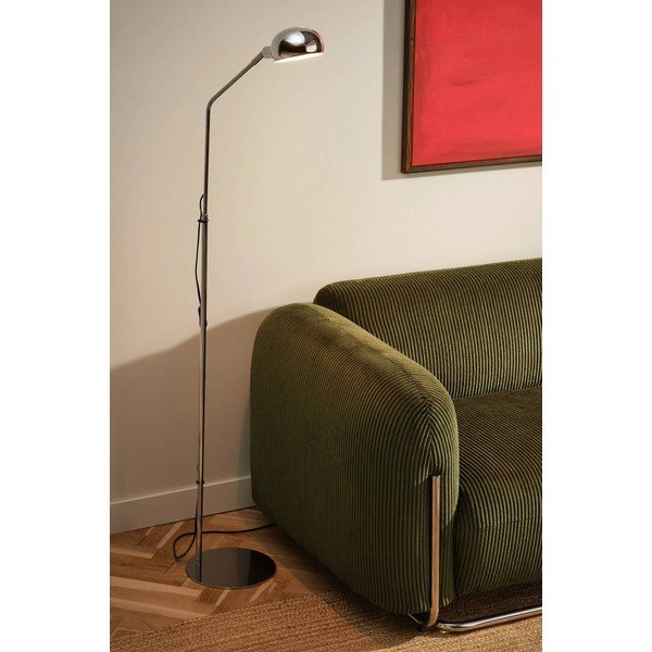 Lampadar argintiu lucios cu structură flexibilă din metal (înălțime 146 cm) Lincon – Jotex-image-1