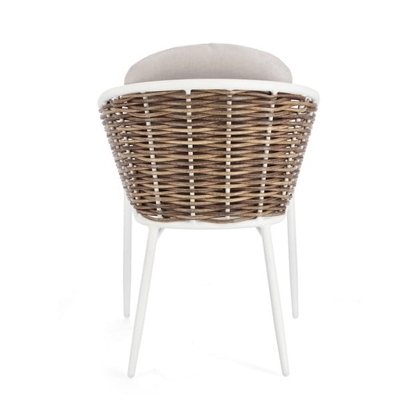 Scaun de grădină alb din metal Maribela   – Bizzotto-image-4