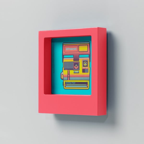 Ramă foto Polaroid, roz-image-1
