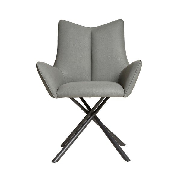 Scaun elegant Marckeric Lucio, gri-image-1