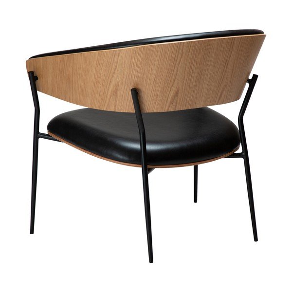 Fotoliu negru cu tapițerie din imitație de piele Crib – DAN-FORM Denmark-image-3