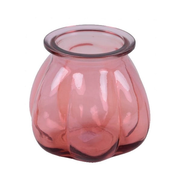 Vază din sticlă reciclată Ego Dekor Tangerine, înălțime 16 cm, roz