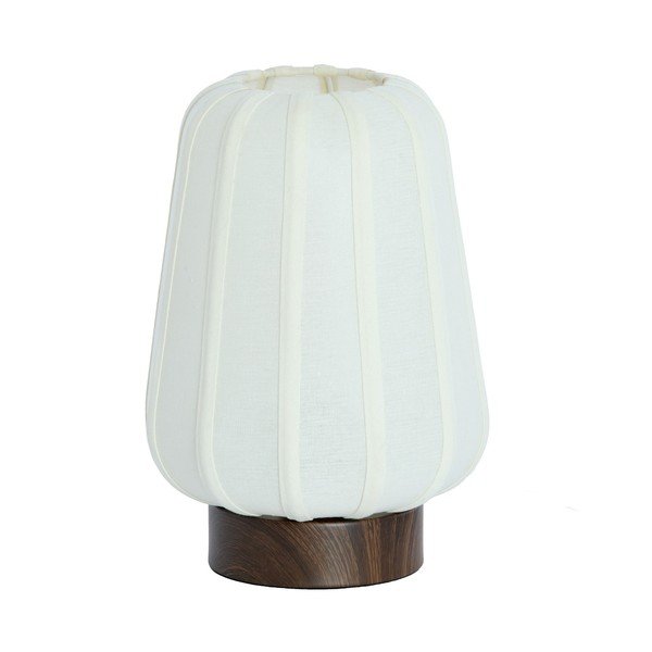 Veioză albă din metal cu abajur textil (înălțime 29 cm) Bibia – Light & Living