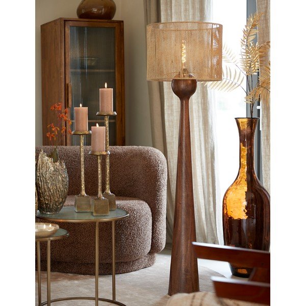 Abajur în culoare naturală ø 40 cm Tossa – Light & Living-image-1