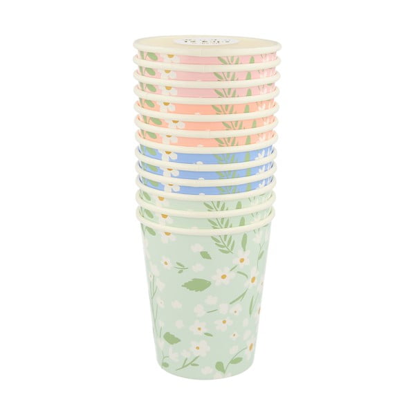 Pahare de unică folosință 12 buc. din hârtie Ditsy – Meri Meri