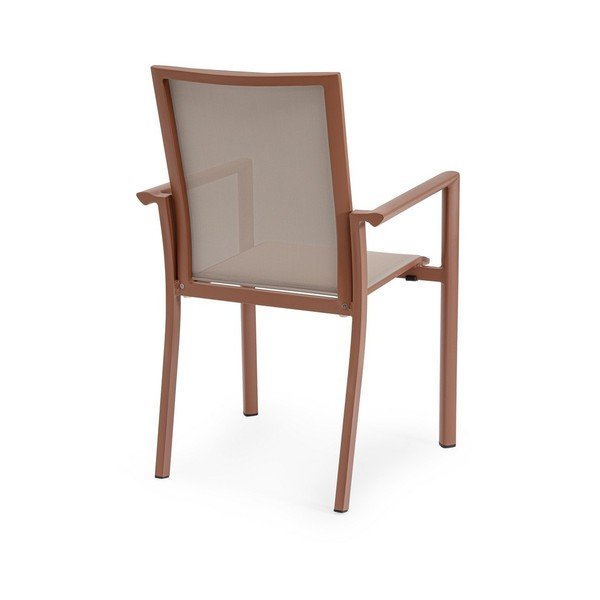 Scaun de grădină taupe din metal Konnor – Bizzotto-image-4