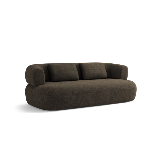 Canapea maro cu tapițerie din țesătură bouclé 178 cm Jenny – Micadoni Home-image-2