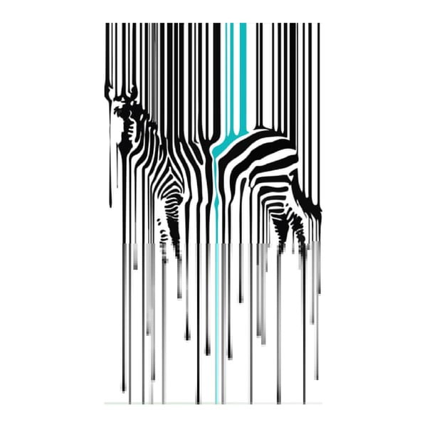 Pictură pe pânză Zebra, 70 x 100 cm