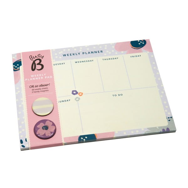 Planificator săptămânal Busy B Planner Pretty/Floral, 60 pag.-image-1