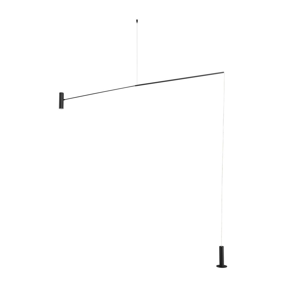 Lampadar negru mat LED din metal (înălțime 250 cm) Voice – Nova Luce