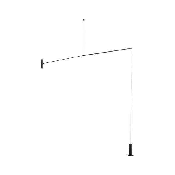 Lampadar negru mat LED din metal (înălțime 250 cm) Voice – Nova Luce