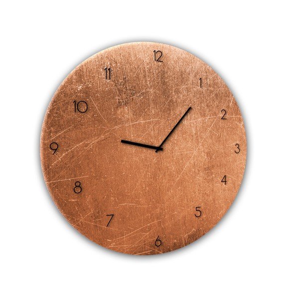 Ceas de perete Styler Glassclock Copper, ⌀ 30 cm-image-1