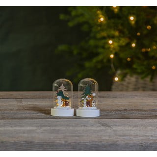 Set 2 decorațiuni cu LED pentru Crăciun Star Trading Forest Friend, înălțime 9 cm