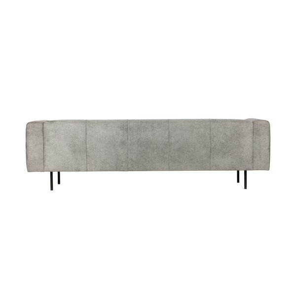 Canapea din imitație de piele vtwonen Skin, gri deschis, 250 cm-image-3
