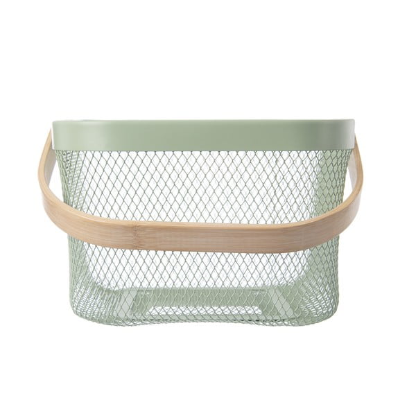 Coș de depozitare din sârmă din metal 24,5x24,5x30 cm Greenish – Orion-image-2