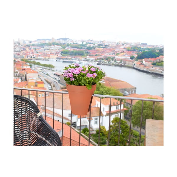 Ghiveci pentru balustradă din plastic reciclat de agățat / de perete ø 30 cm Capri – Artevasi-image-2