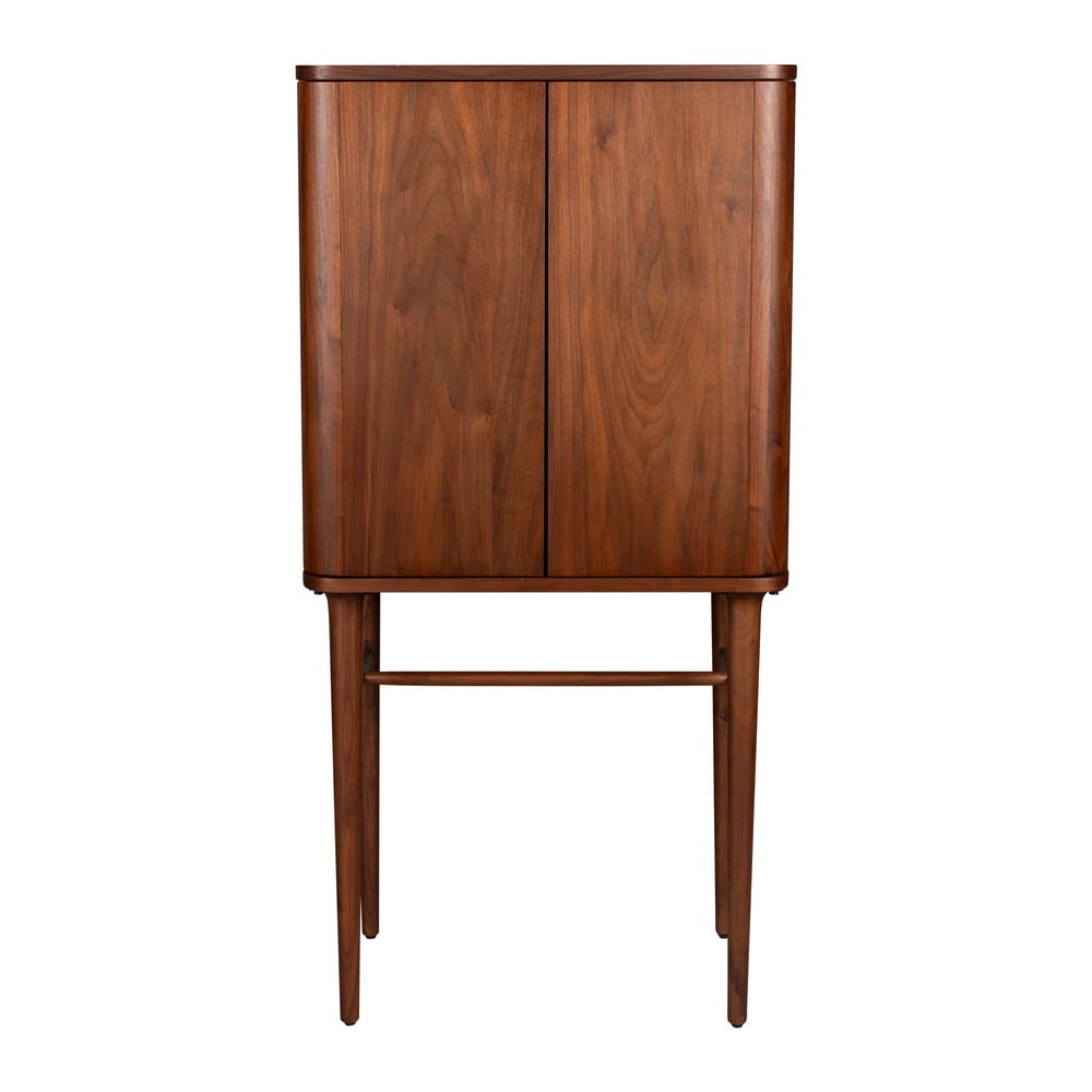 Dulap maro cu aspect de lemn de nuc cu ușă glisantă 62x125x45 cm Morrison – Dutchbone