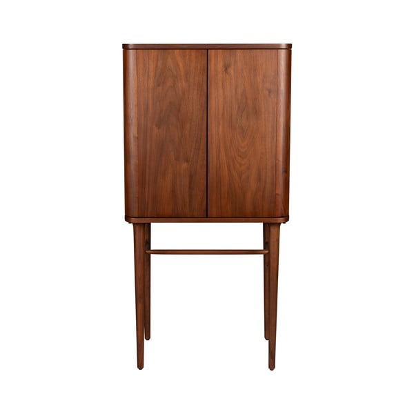 Dulap maro cu aspect de lemn de nuc cu ușă glisantă 62x125x45 cm Morrison – Dutchbone