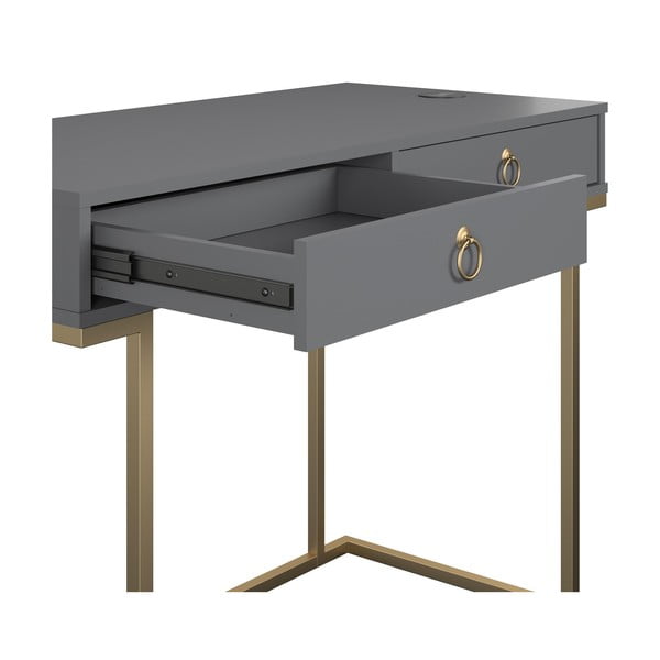 Birou CosmoLiving by Cosmopolitan Camila, gri-image-2