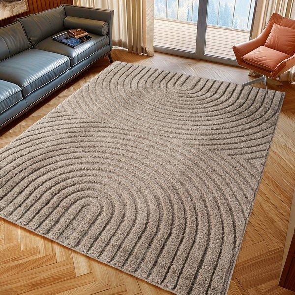 Covor bej din amestec de iută 120x170 cm Art 1122 – Ayyildiz Carpets-image-1