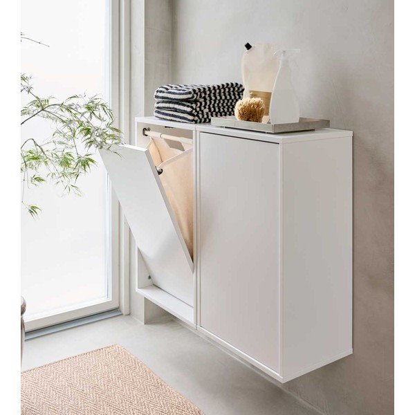 Coș de rufe alb de montat pe perete Laundry Box – ReCollector-image-1
