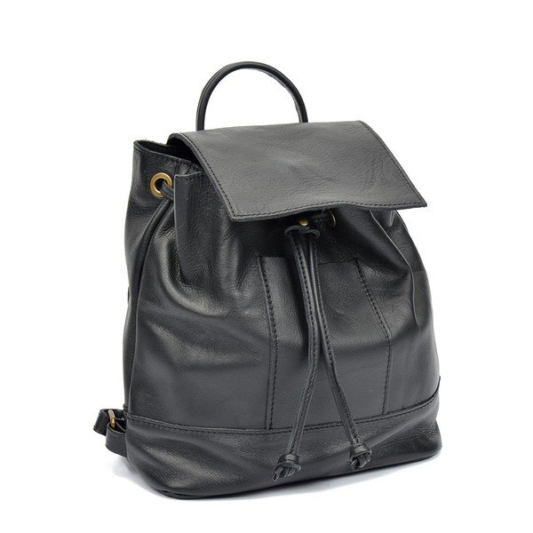 Rucsac din piele Roberta M Ronda, negru-image-2