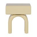 Noptieră galben-deschis cu aspect lucios Zorel – WOOOD