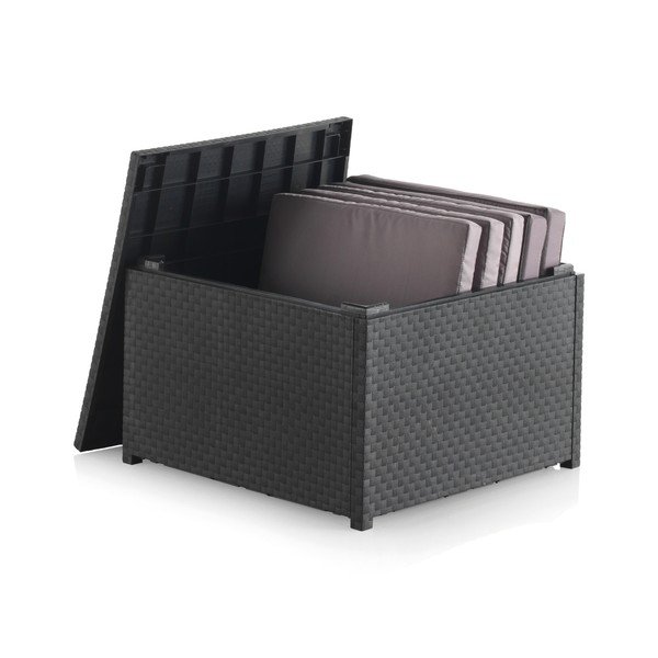 Măsuță de cafea pentru grădină din ratan artificial 56x56 cm – Juinsa-image-3