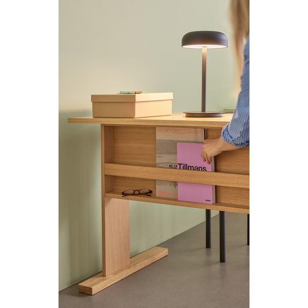 Veioză LED neagră cu intensitate reglabilă (înălțime 37 cm) Velo – Hübsch-image-4