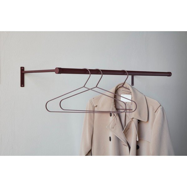 Cuier de perete burgundy din oțel inoxidabil 90 cm Hang-It – Mette Ditmer Denmark-image-2