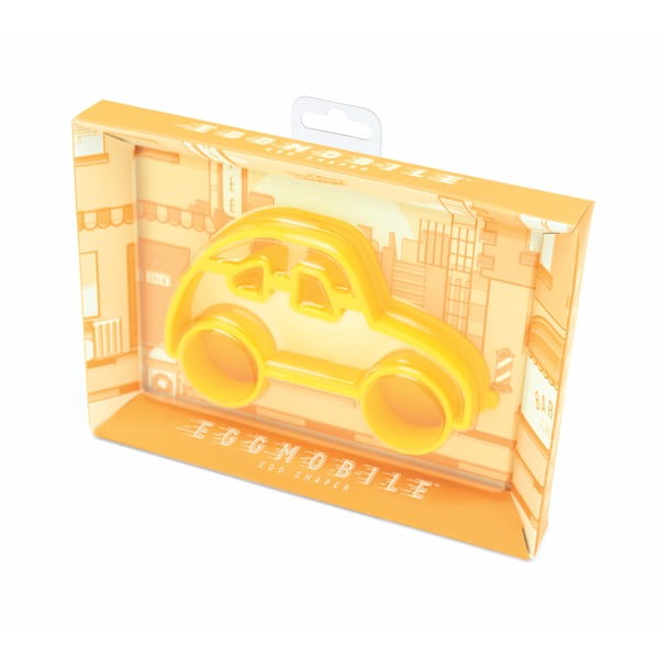 Formă pentru ouă în model de mașină Luckies of London Eggmobile, galben