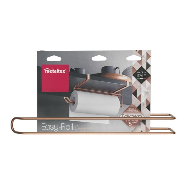 Suport de agățat pentru prosoape din hârtie Metaltex, arămiu-image-3