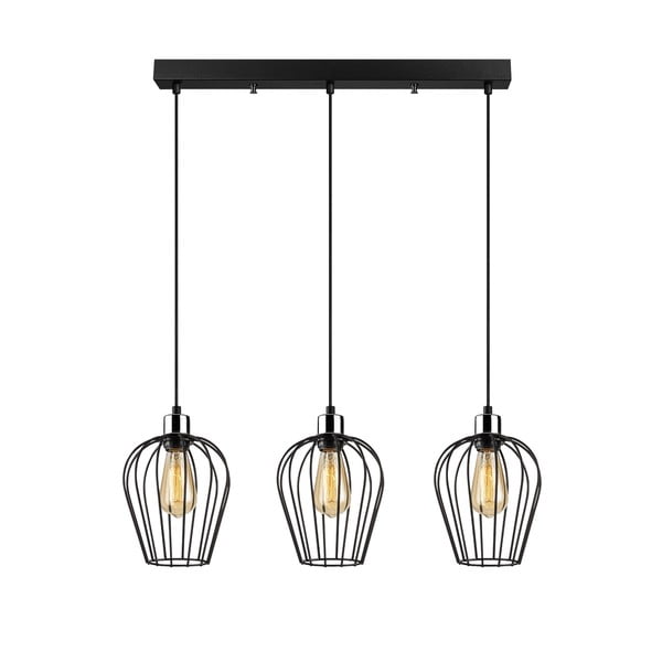 Lustră de 3 becuri Opviq lights Tel Long, negru-image-2